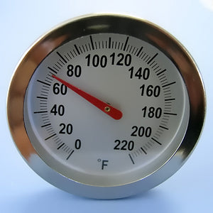 2" Dial Thermometer 0 to 220 F w/ 8" Stem - Avogadro's Lab Supply