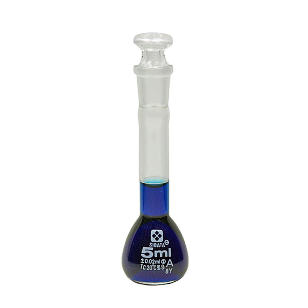 Sibata Volumetric Flask 5 mL Class A - Avogadro's Lab Supply