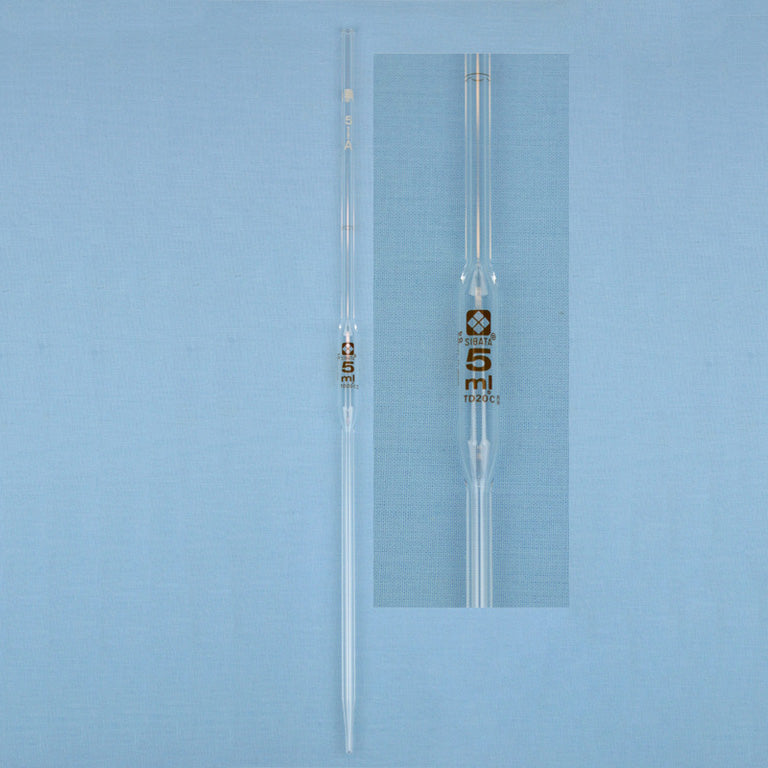 Sibata Volumetric Pipet 5 mL - Avogadro's Lab Supply