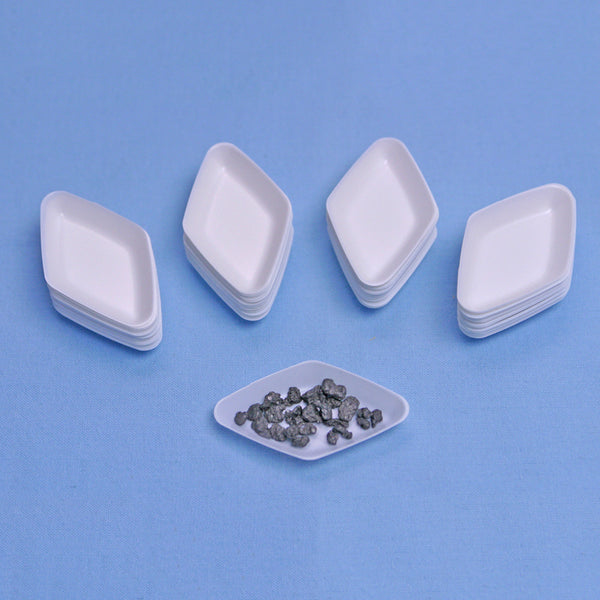 White Diamond Antistatic Weigh Boats 5 mL (COUNT 100) - Avogadro's Lab Supply