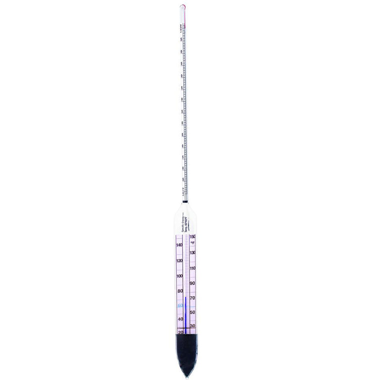 Alcohol Thermo Hydrometer  0 to 100 Percent Proof Tralle Scale - Avogadro's Lab Supply