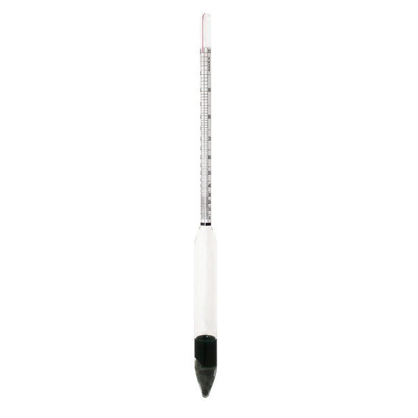 Alcohol Hydrometer 0 to 100%  Percent / Proof Scale - Avogadro's Lab Supply